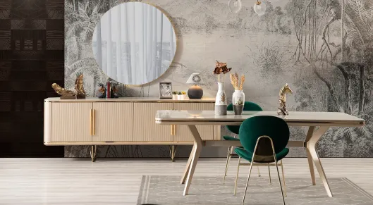 Product img 2, New Paris Krem Yemek Odası Takımı